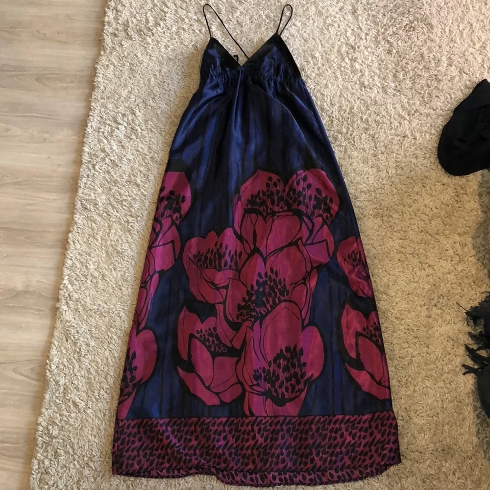 Long silk dress, s - Picture 1 of 6